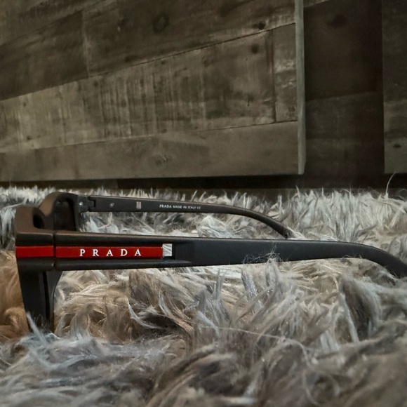 Prada Red and Black Glasses - Picture 1 of 3